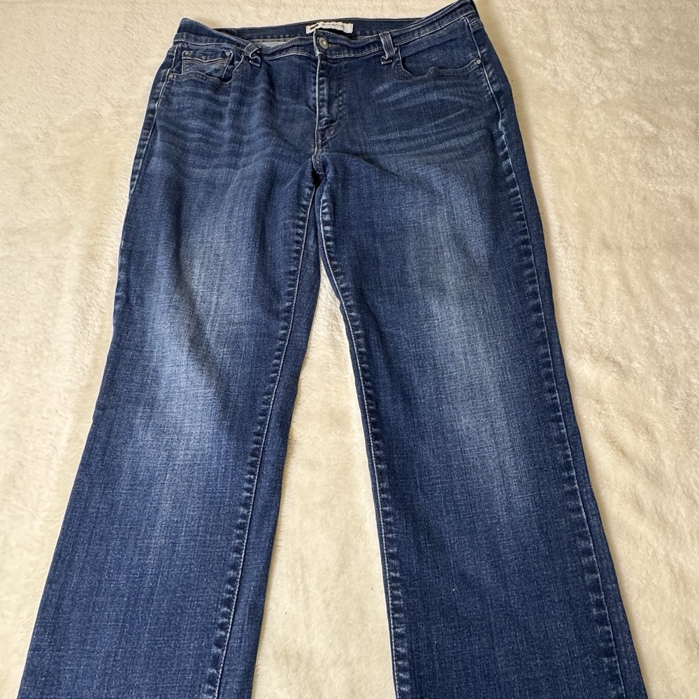 Levi's 505 Straight Leg Jeans Mens 32x32 Blue Denim Red Tab